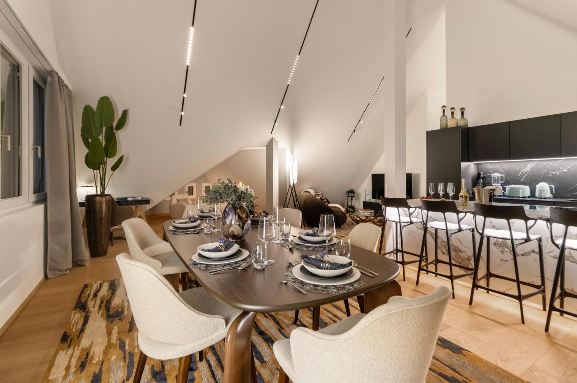 Appartement Aaaluxurycomfortrooftopfreeparkingacfullyequipped Zürich